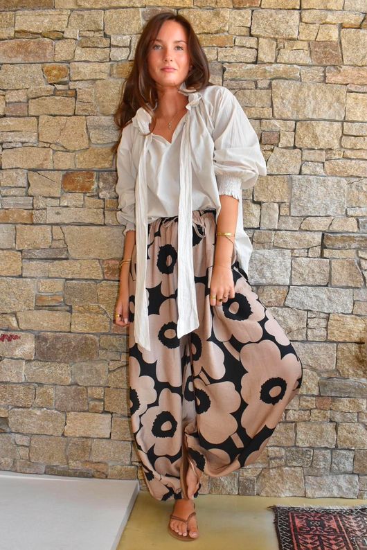Carnaby Balloon Cuff Pant Black & Tan